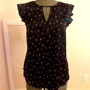 I Heart Ronson Brand Flamingo Blouse